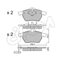 Brake pads for disc brakes