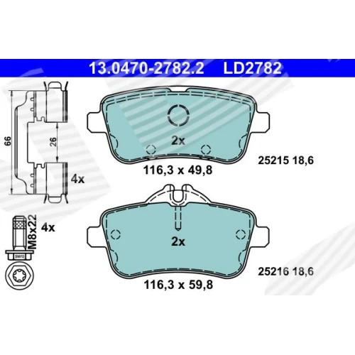 BRAKE PADS FOR DISC BRAKES - 0