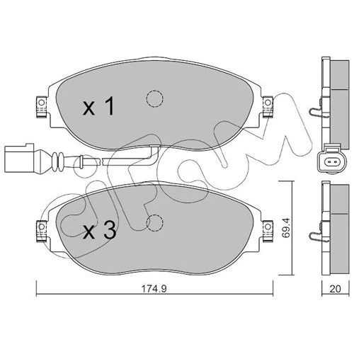 BRAKE PADS FOR DISC BRAKES - 0