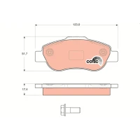 Brake pads for disc brakes