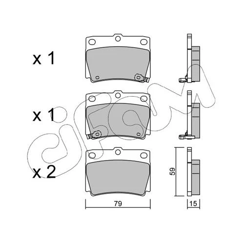 BRAKE PADS FOR DISC BRAKES - 0