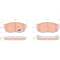 Brake pads for disc brakes