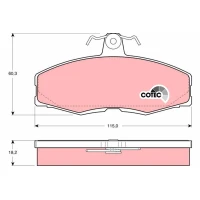 Brake pads for disc brakes