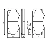 Brake pads for disc brakes