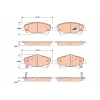 Brake pads for disc brakes