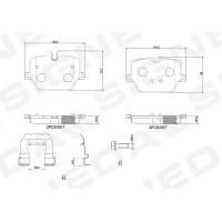 Brake pads for disc brakes