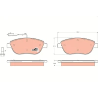 Brake pads for disc brakes