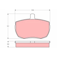 Brake pads for disc brakes