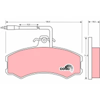 Brake pads for disc brakes