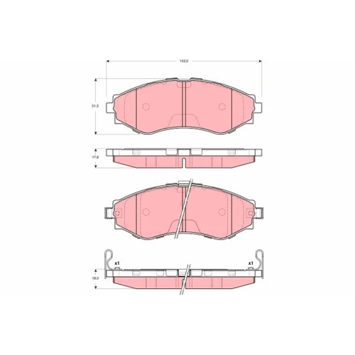 BRAKE PADS FOR DISC BRAKES - 0