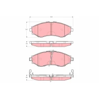 Brake pads for disc brakes