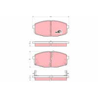 Brake pads for disc brakes