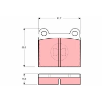 Brake pads for disc brakes