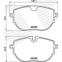 Brake pads for disc brakes