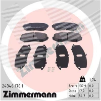 Brake pads for disc brakes