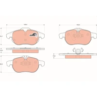 Brake pads for disc brakes