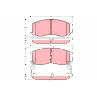 Brake pads for disc brakes