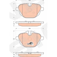 Brake pads for disc brakes