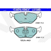 Brake pads for disc brakes