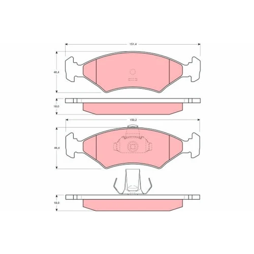 BRAKE PADS FOR DISC BRAKES - 0