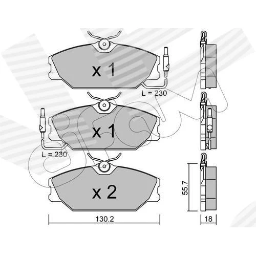 BRAKE PADS FOR DISC BRAKES - 0