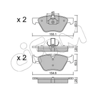 Brake pads for disc brakes