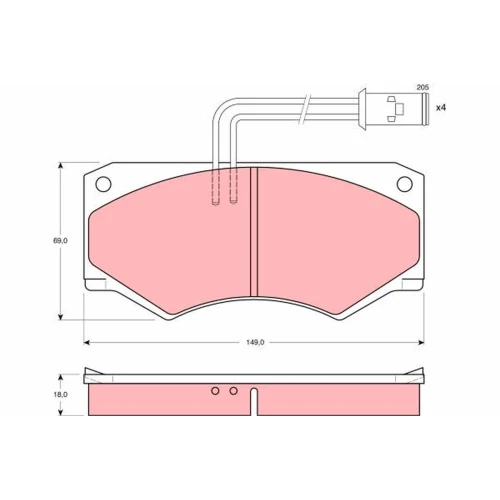 BRAKE PADS FOR DISC BRAKES - 0