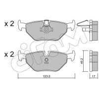 Brake pads for disc brakes