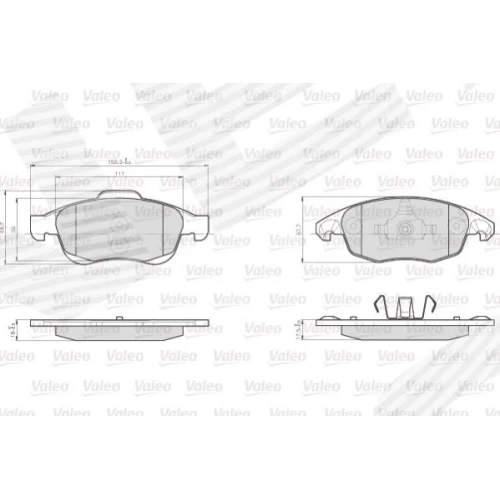 BRAKE PADS FOR DISC BRAKES - 1