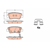 Brake pads for disc brakes