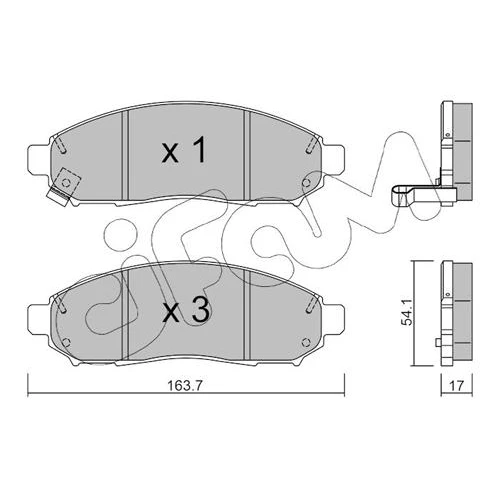 BRAKE PADS FOR DISC BRAKES - 0