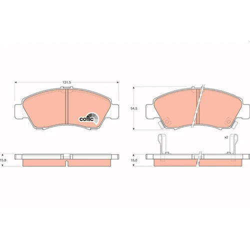 BRAKE PADS FOR DISC BRAKES - 0