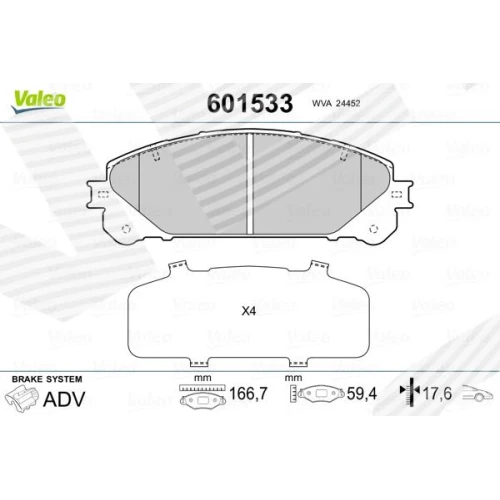 BRAKE PADS FOR DISC BRAKES - 0