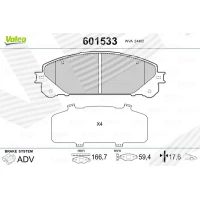 Brake pads for disc brakes