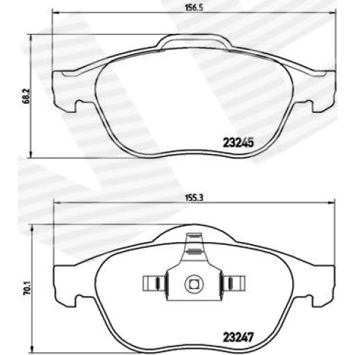 BRAKE PADS FOR DISC BRAKES - 0