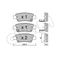 Brake pads for disc brakes