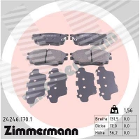 Brake pads for disc brakes