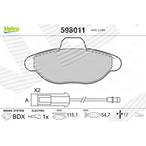 BRAKE PADS FOR DISC BRAKES - 0