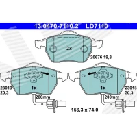 Brake pads for disc brakes