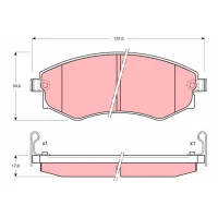 Brake pads for disc brakes