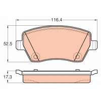 Brake pads for disc brakes