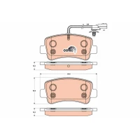 Brake pads for disc brakes