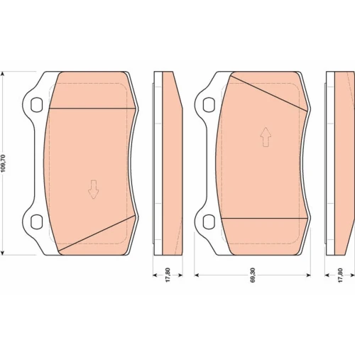 BRAKE PADS FOR DISC BRAKES - 0