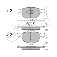 Brake pads for disc brakes