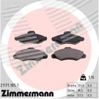 Brake pads for disc brakes