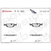 Brake pads for disc brakes