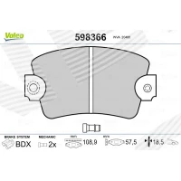 Brake pads for disc brakes