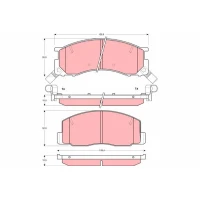 Brake pads for disc brakes