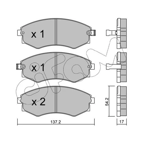 BRAKE PADS FOR DISC BRAKES - 0