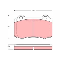 Brake pads for disc brakes